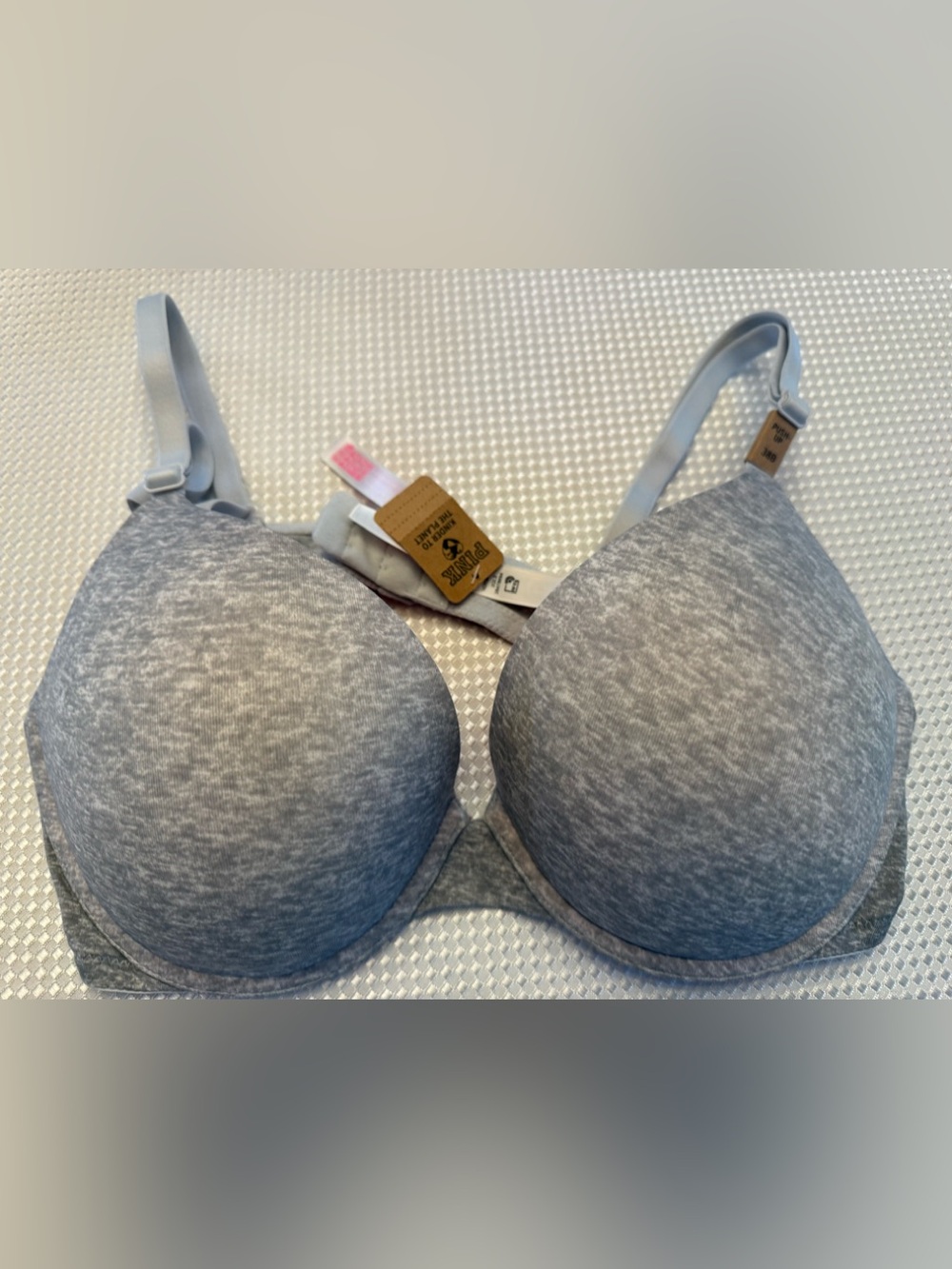 PINK- Everyday Comfort Molded T-Shirt Bra - Heather Gray